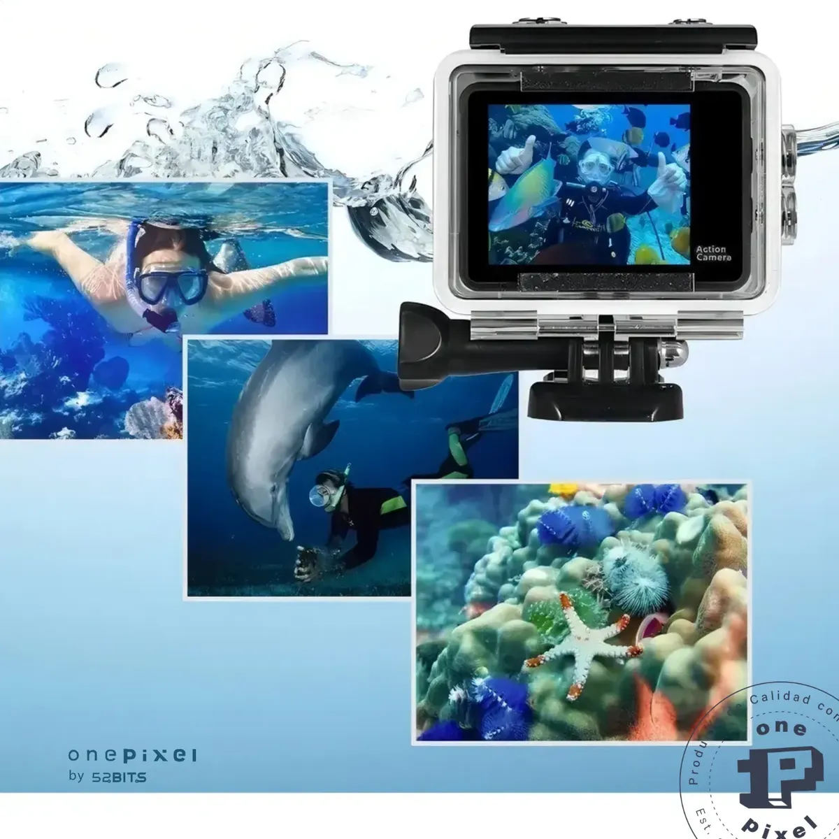 CAMARA MOTO DOBLE PANTALLA TACTIL 4K