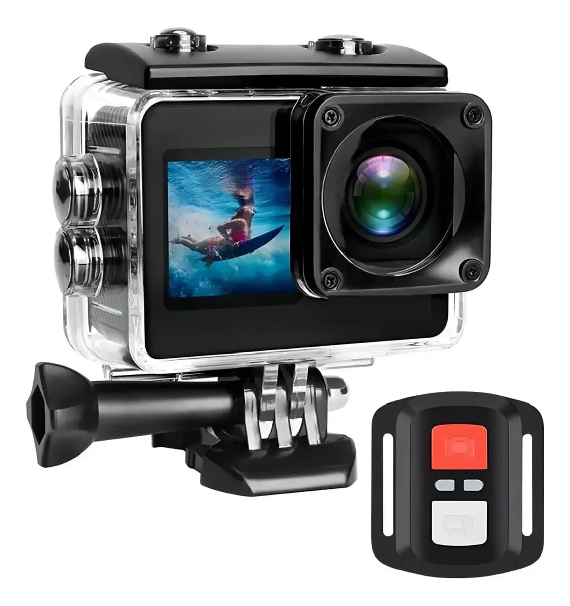 CAMARA MOTO DOBLE PANTALLA TACTIL 4K